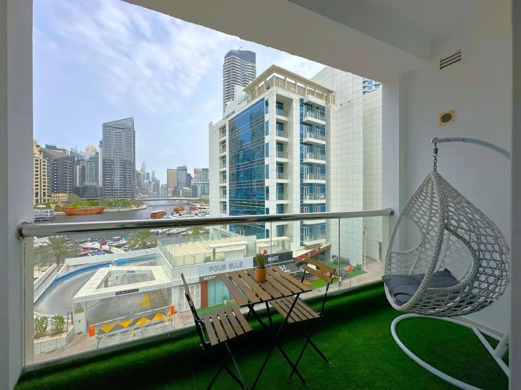 Marina View Studio | New | Balcony | Near Beach Flat - photo 16