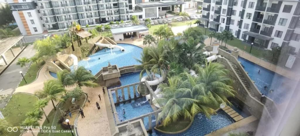 Pool view + water theme park @swiss garden residence - photo 5