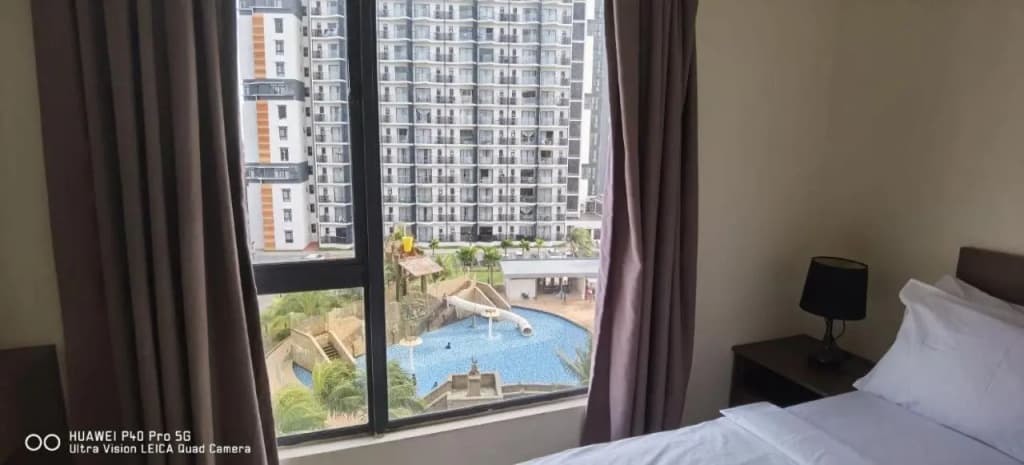Pool view + water theme park @swiss garden residence - photo 2