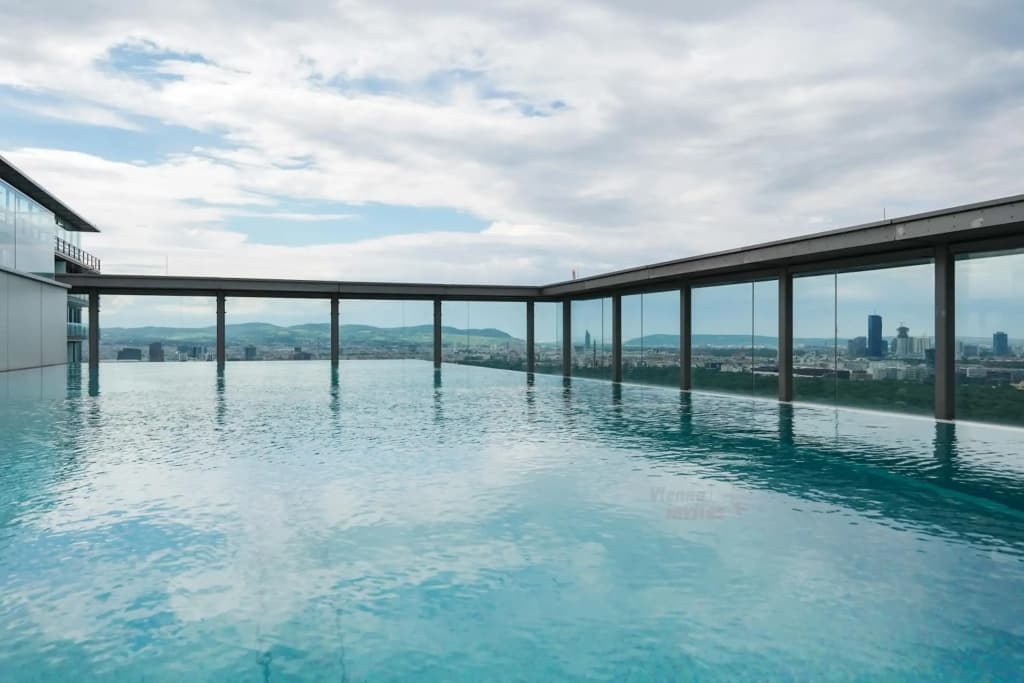 Amazing view over Vienna and infinity pool - photo 15