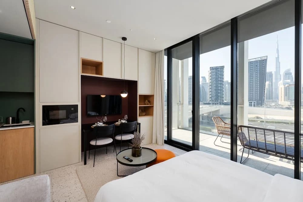 Chic Studio w Burj Khalifa View Balcony - photo 6