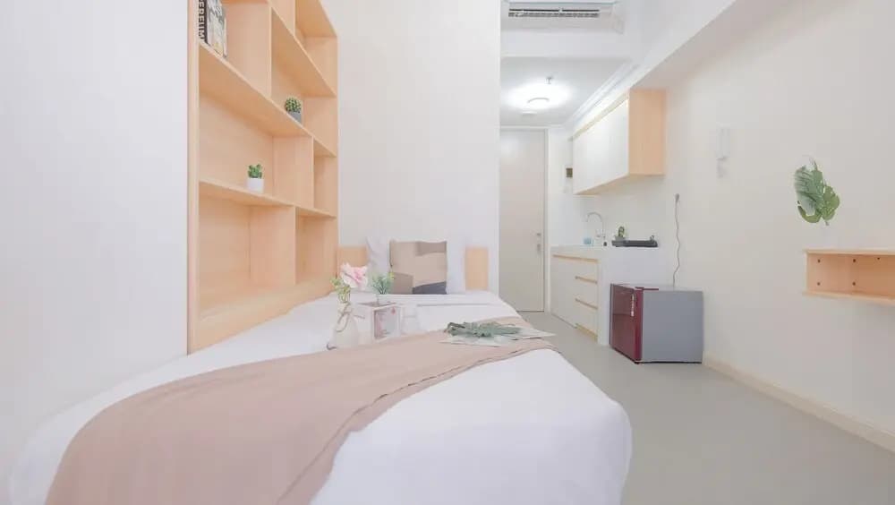Restful And Minimalist Studio Room Tokyo Riverside Pik 2 Apartment - photo 2