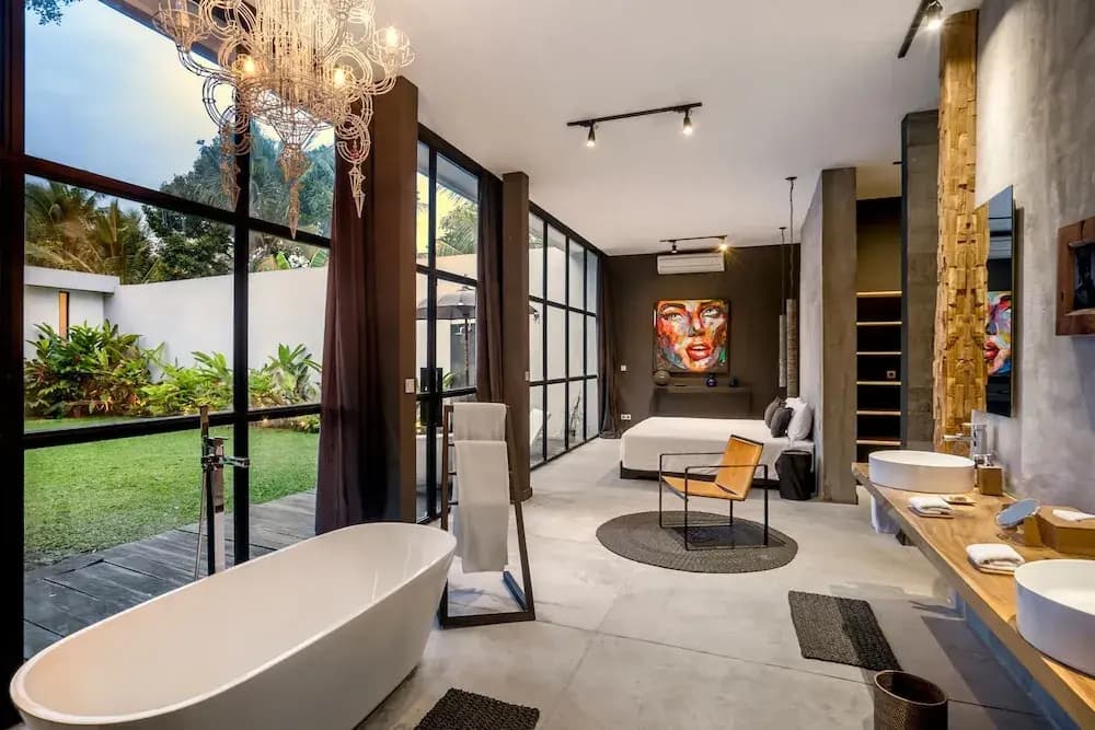 Loft Volcano by Alfred in Bali - Stylish 2 BR Loft w Pool Garden Ricefields View - photo 16