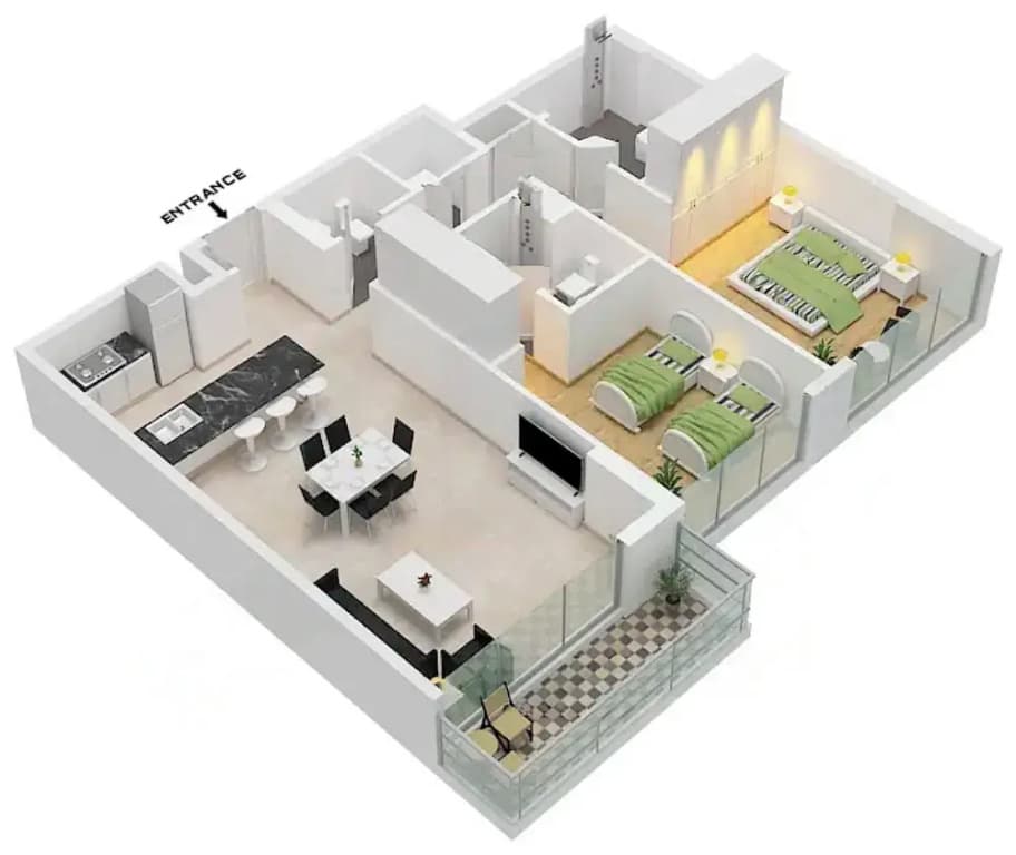 LUX The Burj Khalifa Lagoon View Suite 4 - photo 5