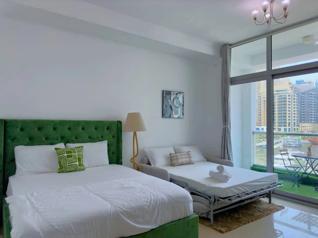 Marina View Studio | New | Balcony | Near Beach Flat - photo 14