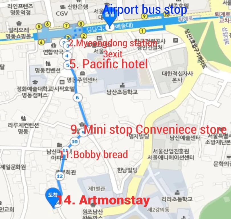 Myeongdong Artmonstay Guesthouse - photo 20