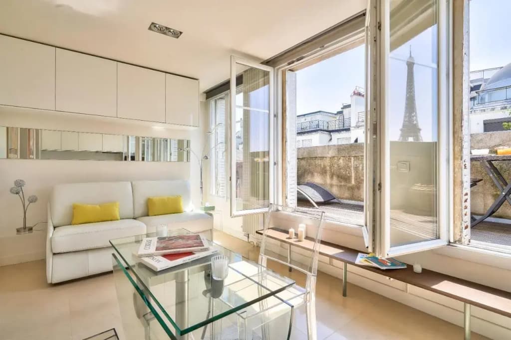 Luxueux Studio AC-Terrasse Vue sur la Tour Eiffel - photo 5