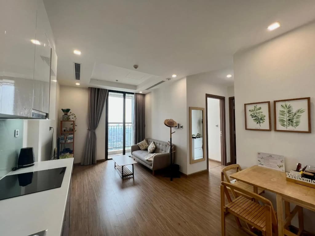 1 bedroom with twin bed in Vinhomes GreenBay Hanoi - photo 2