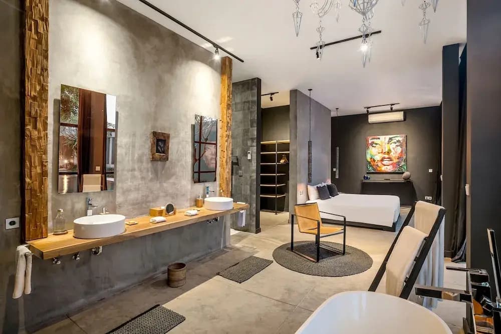 Loft Volcano by Alfred in Bali - Stylish 2 BR Loft w Pool Garden Ricefields View - photo 7