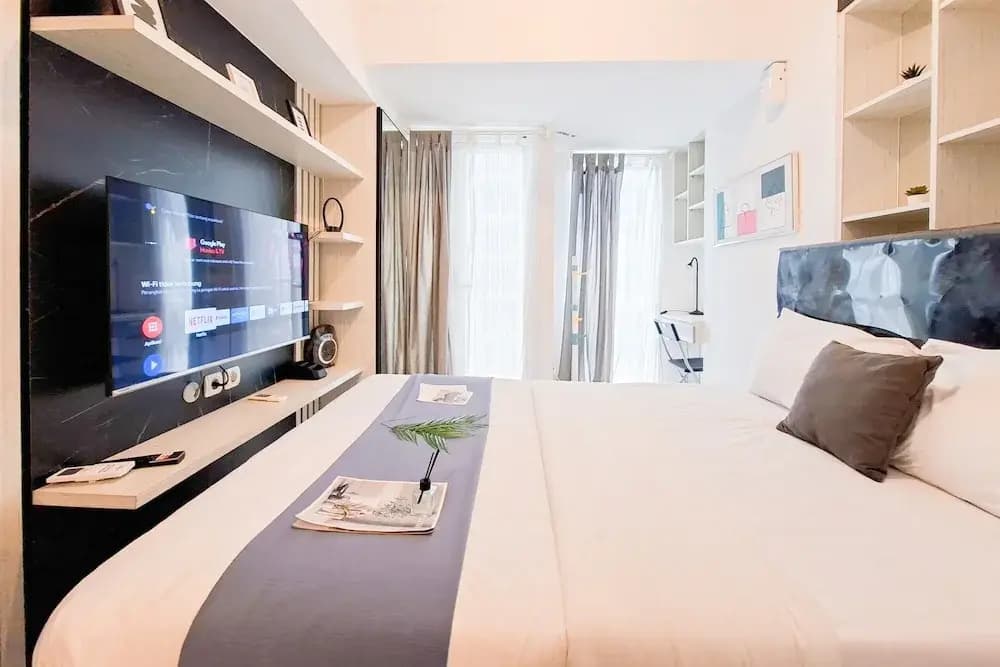 Minimalist And Restful Studio At Tokyo Riverside Pik 2 Apartment - photo 3