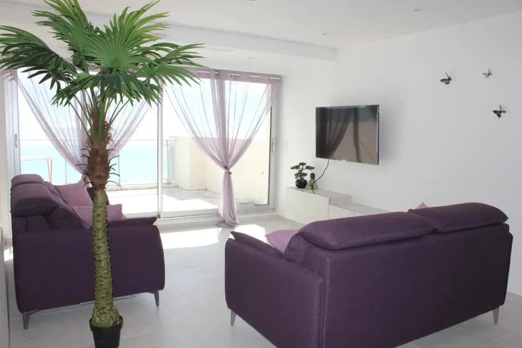 Appartement 3 pièces Nice Promenade des anglais dernier étage vue mer solarium - photo 3