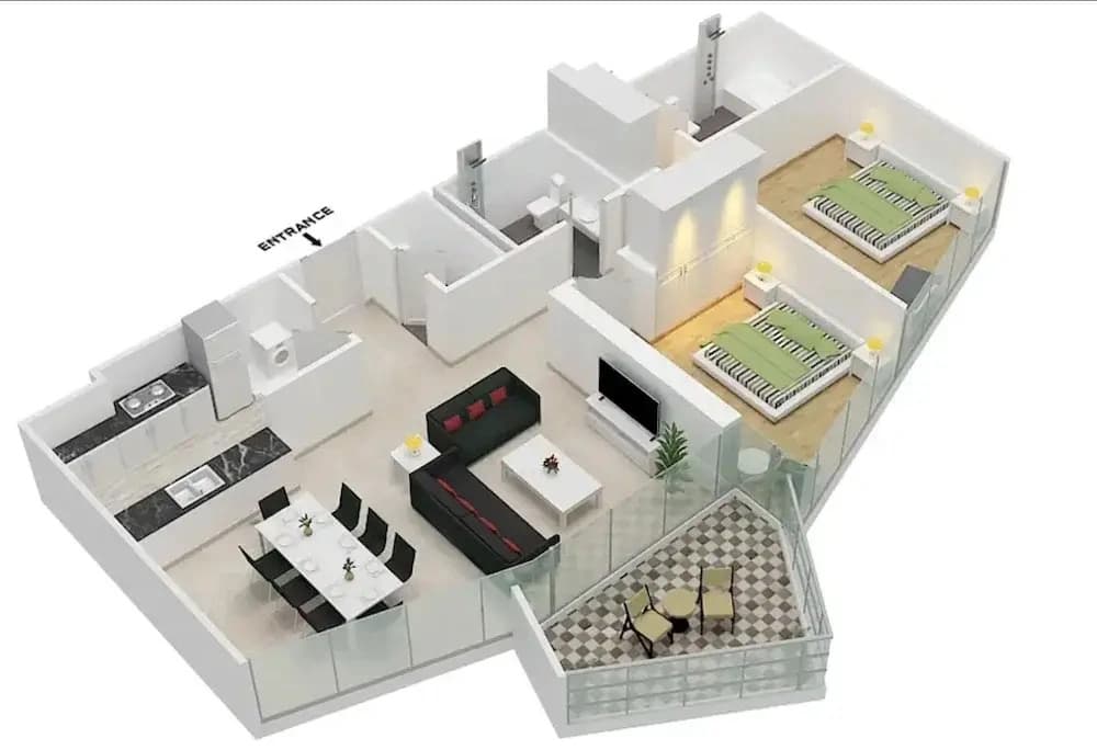LUX The Dubai Marina Skyline Suite 2 - photo 10