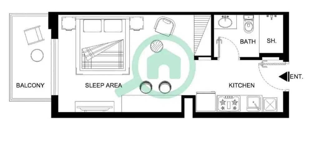 Heart Captivating Studio in Laya Heights - photo 40