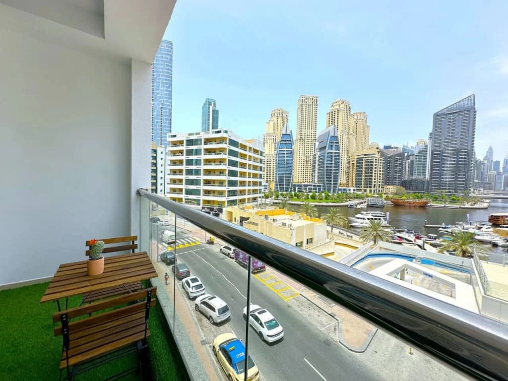 Marina View Studio | New | Balcony | Near Beach Flat - photo 17