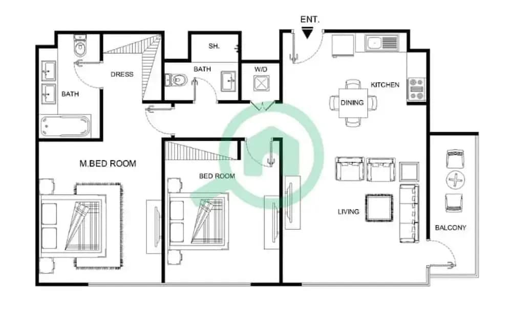 Top Class 2BR With Burj Khalifa View in Downtown - photo 48