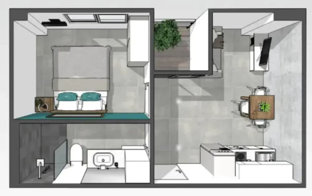 Contemporary 1BR Apt T2-724 - photo 1
