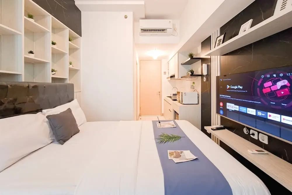 Minimalist And Restful Studio At Tokyo Riverside Pik 2 Apartment - photo 1