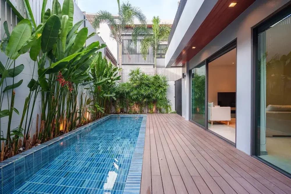 Monochrome designer pool Villa - photo 23