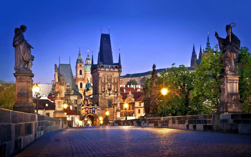 Royal Apartment by Charles Bridge view of Saint Nicholas Church - photo 40