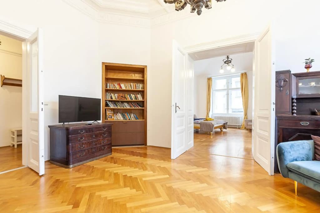 Royal Apartment by Charles Bridge view of Saint Nicholas Church - photo 46