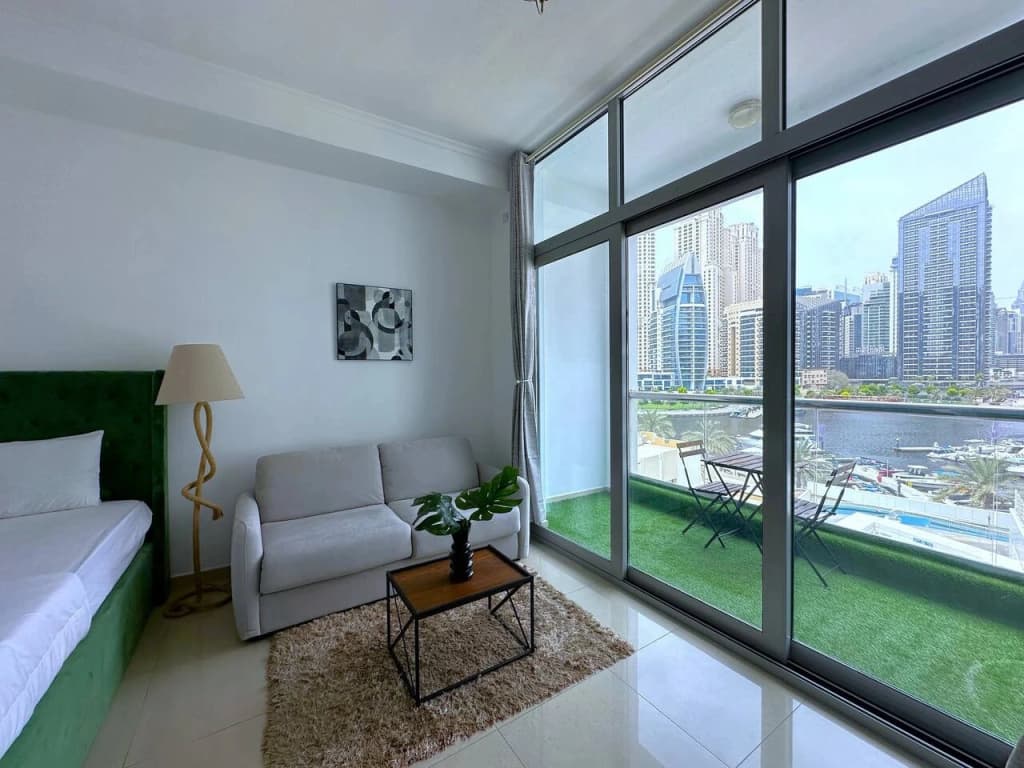 Marina View Studio | New | Balcony | Near Beach Flat - photo 15