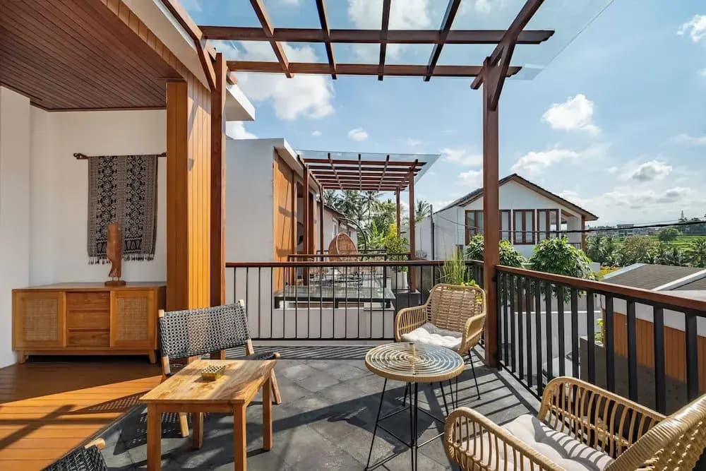 2BR Private Pool Villa in Ubud, Balcony View - photo 6