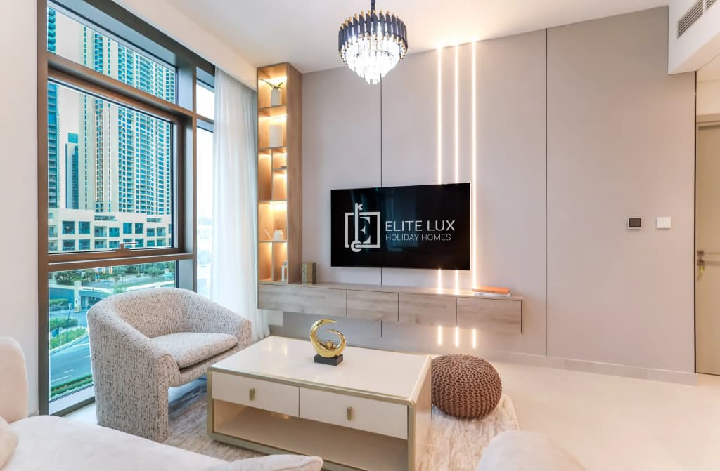 Elite LUX Holiday Homes - Dubai Creek Oasis: 2BR Luxe w/ Burj View Apartments - photo 5