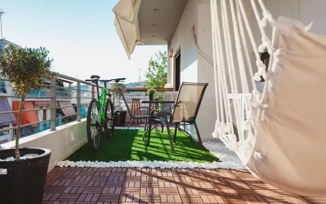 Modern Athens Flat / 5minmetro / Balcony - photo 3