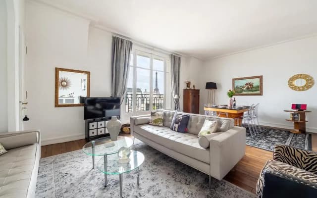 Luxeux T2 de 85m2 vue sur la Tour Eiffel - photo 2