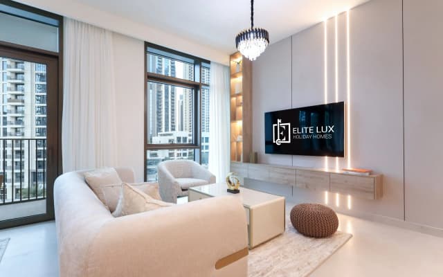 Elite LUX Holiday Homes - Dubai Creek Oasis: 2BR Luxe w/ Burj View Apartments - photo 4