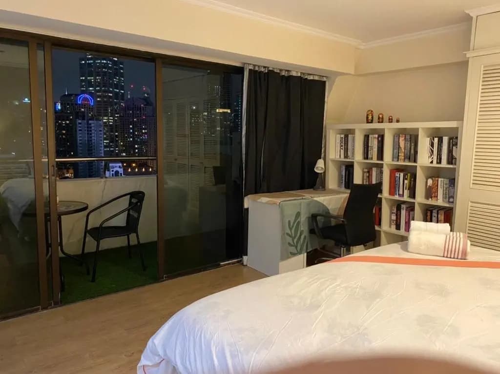 cozy apartment central bangkok 25th floor beautifull balcony - photo 4