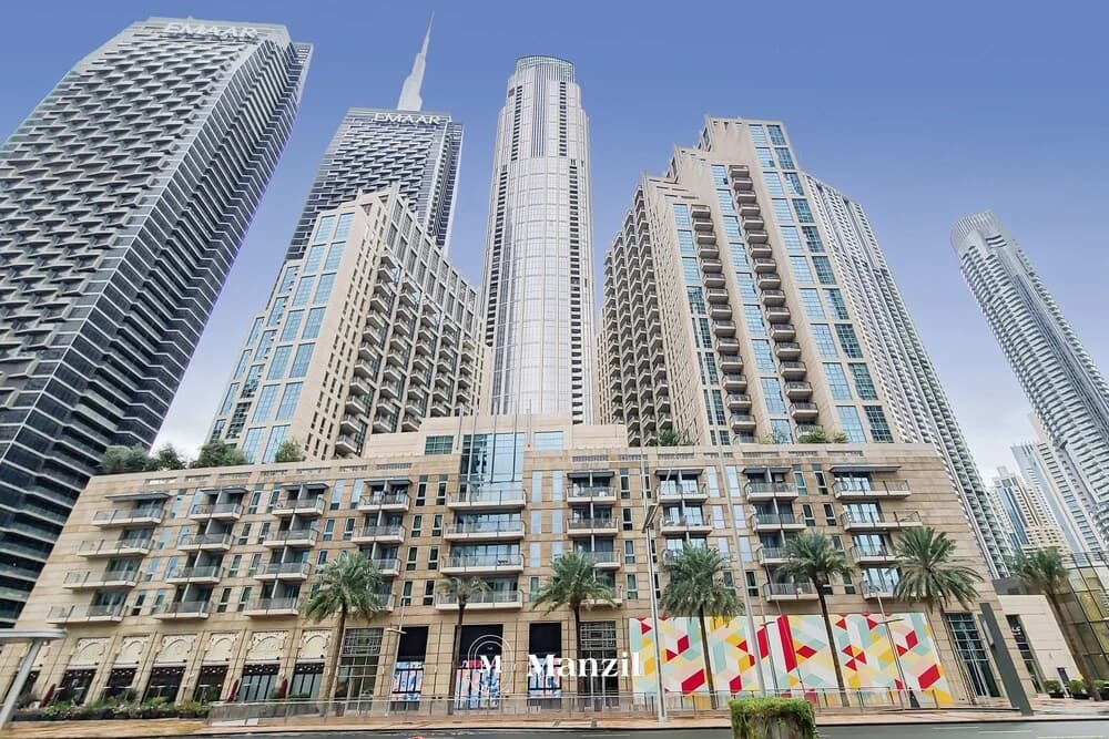 Manzil -Cozy 1BR Apt w/ Downtown Skyline Burj View - main photo