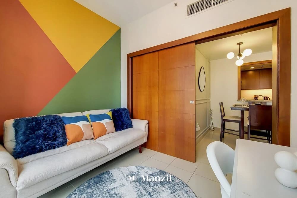 Manzil -Cozy 1BR Apt w/ Downtown Skyline Burj View - photo 3